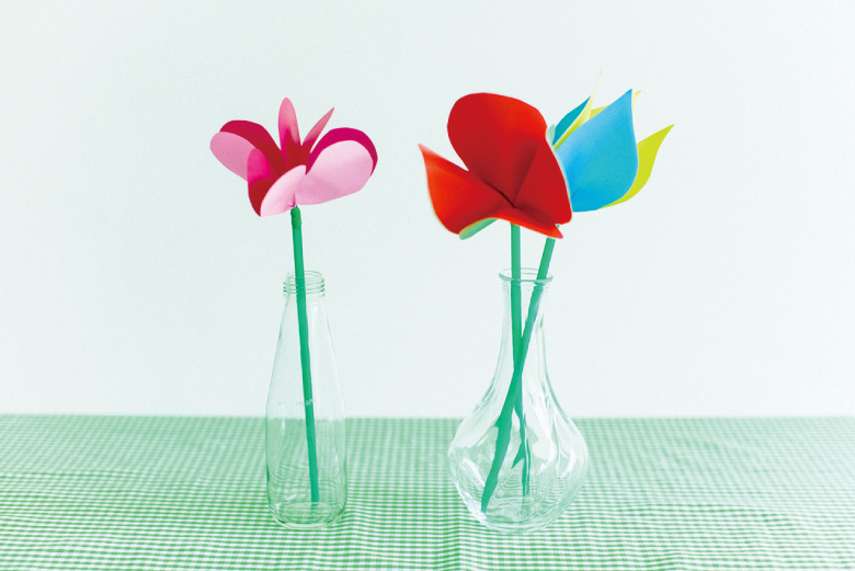 雨の日のお家遊び 折り紙で作るお花
