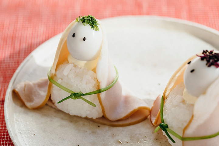 おひなさまのてまり寿司