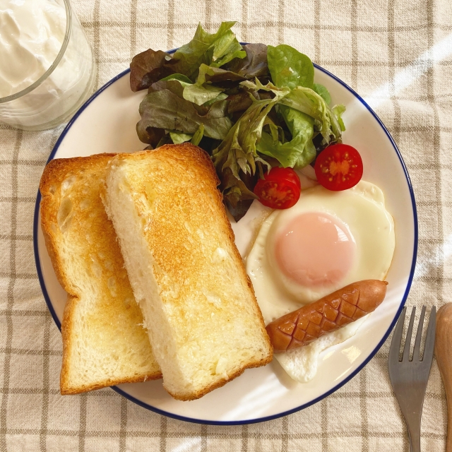朝ごはん　卵料理
