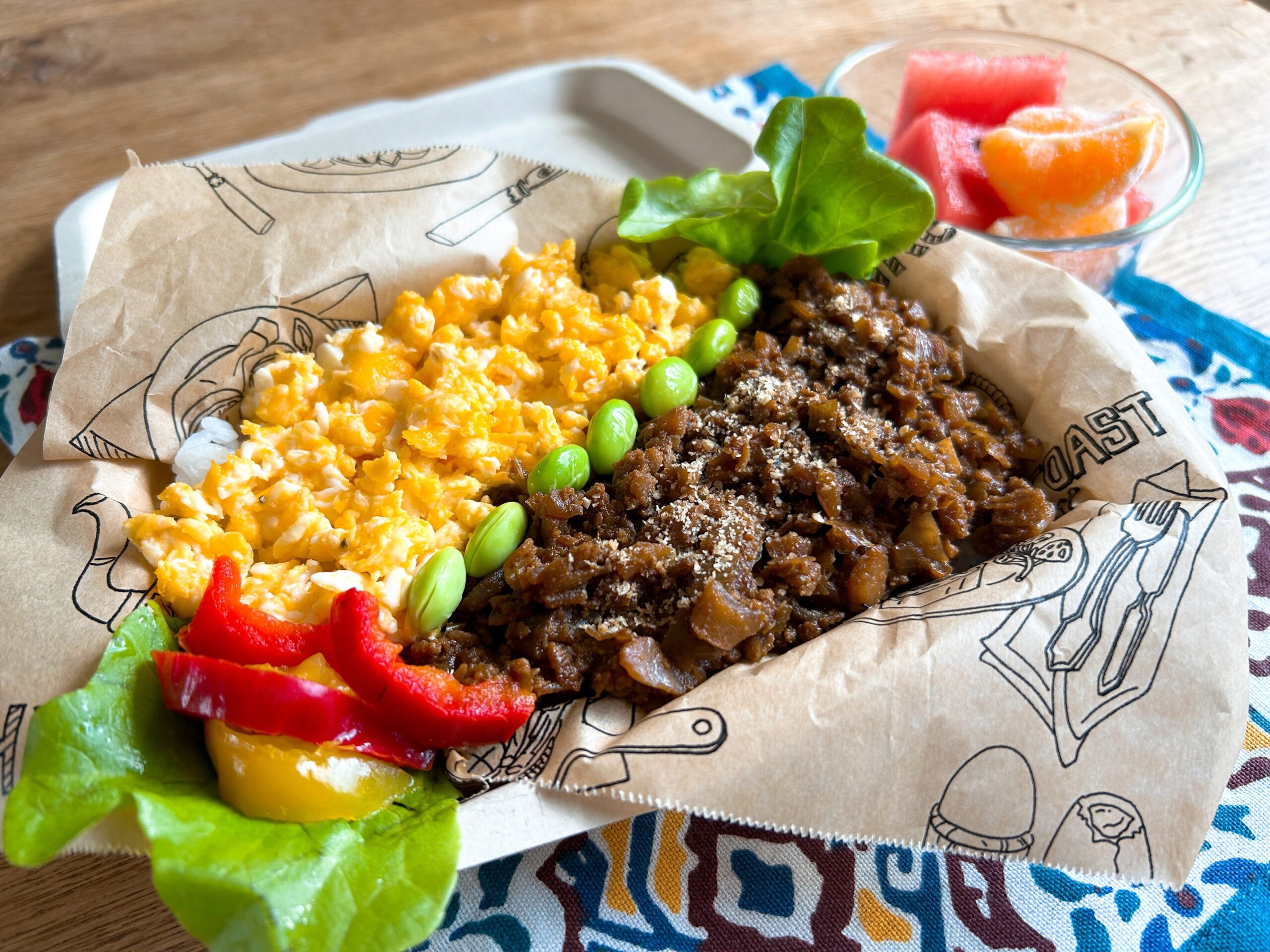 子どもの補食　肉みそ