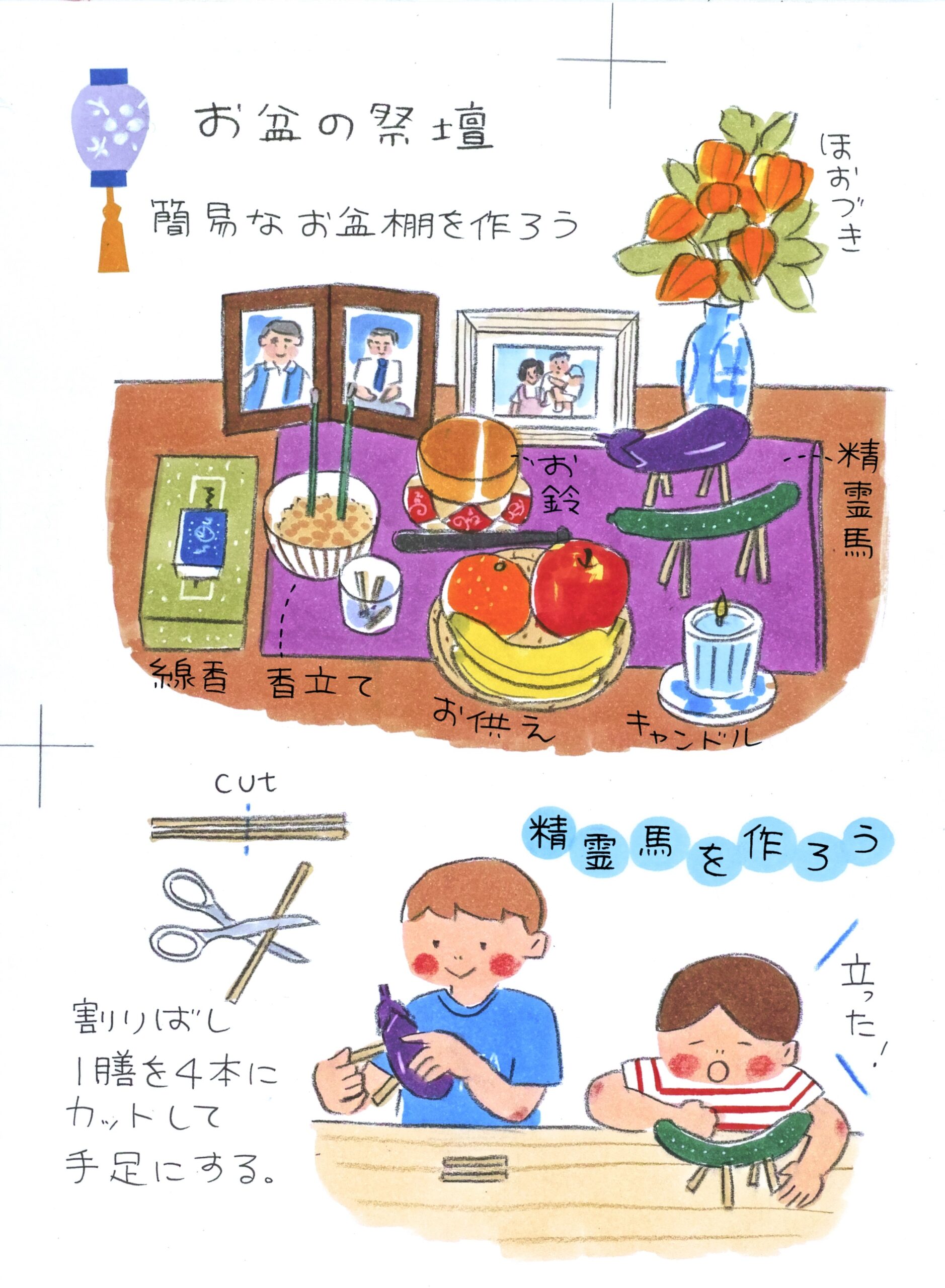子どもとのお盆の過ごし方
